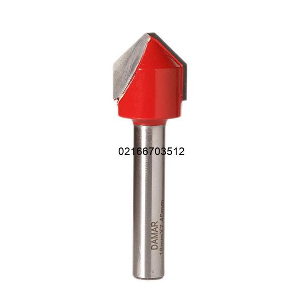 تیغ V شکل ۱۳۵ درجه با قطر ۱۸mm کارگیر ۳٫۳mm برند دامار کد DM081803TA-135